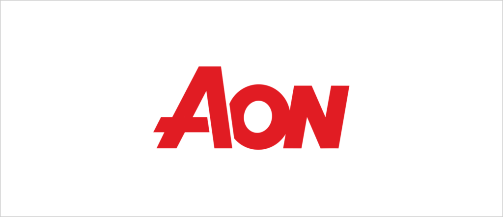 A copy of the AON logo sat on a white backgound