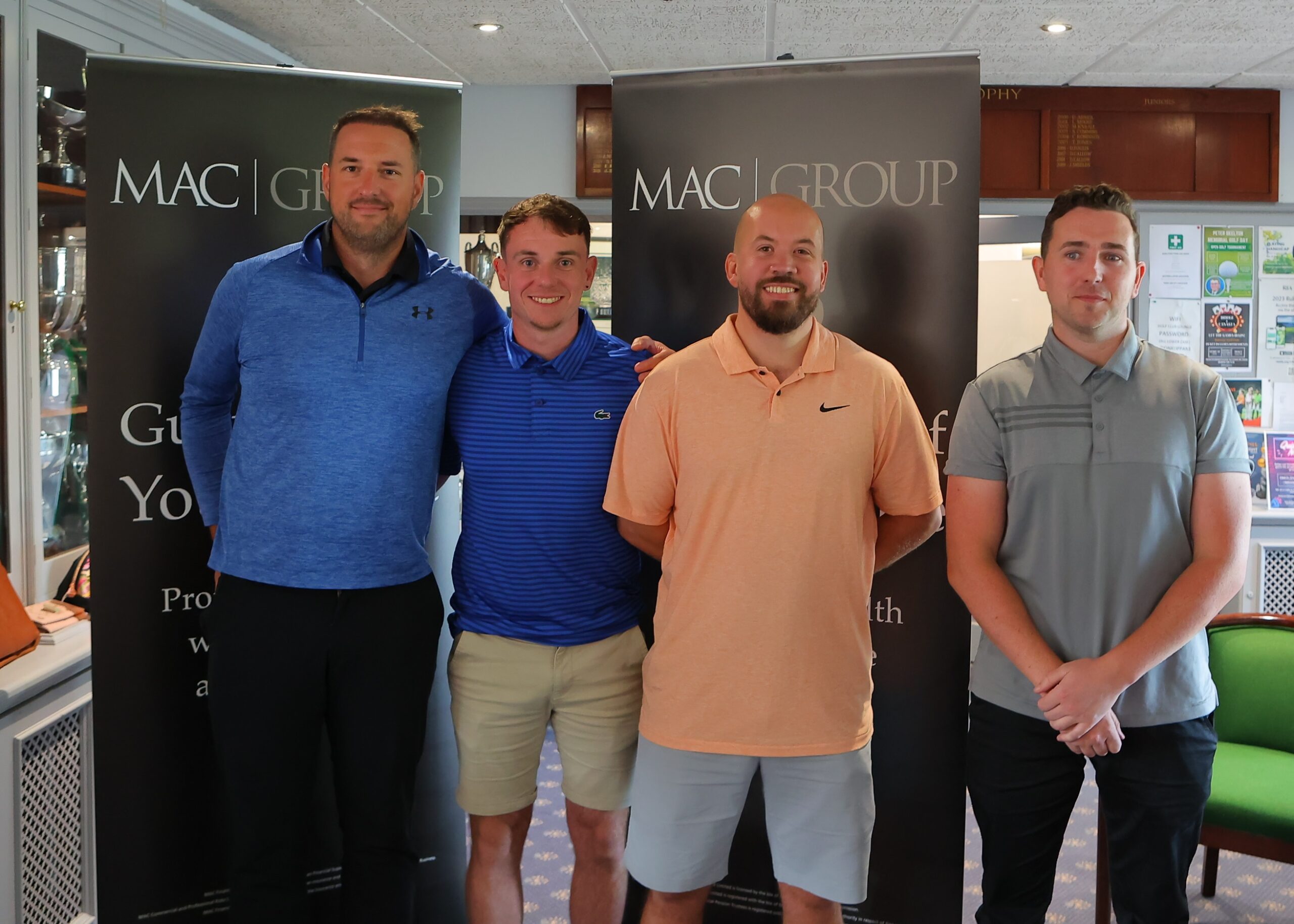 A photo of the winning Dohle team at the MAC Golf Day 2024