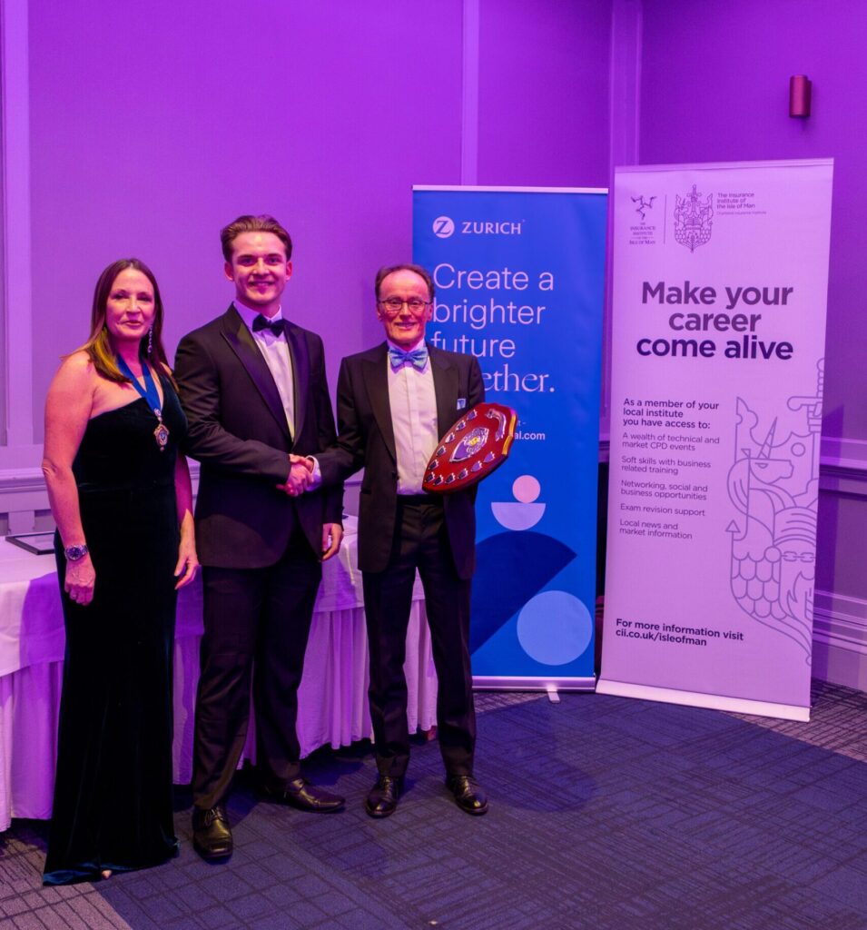 Todd Crellin collecting his award at the 2025 Cii dinner